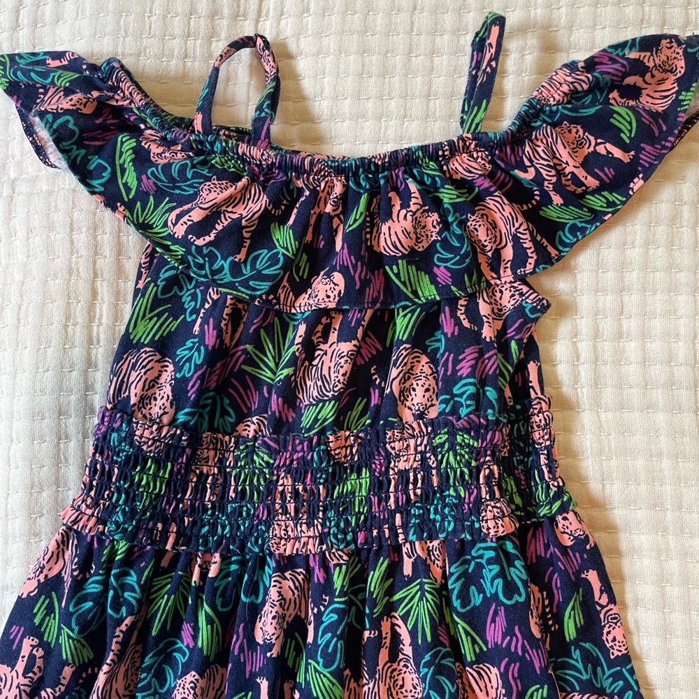 Cat & Jack Multicolor Jungle Print Dress